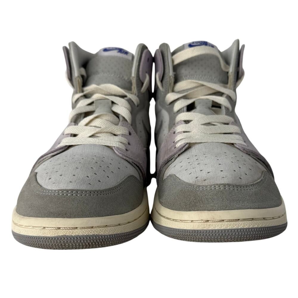 Air Jordan 1 Mid Grey Grape Womens 9 Suede Lavender Off White DV1305-005 - Picture 6 of 10